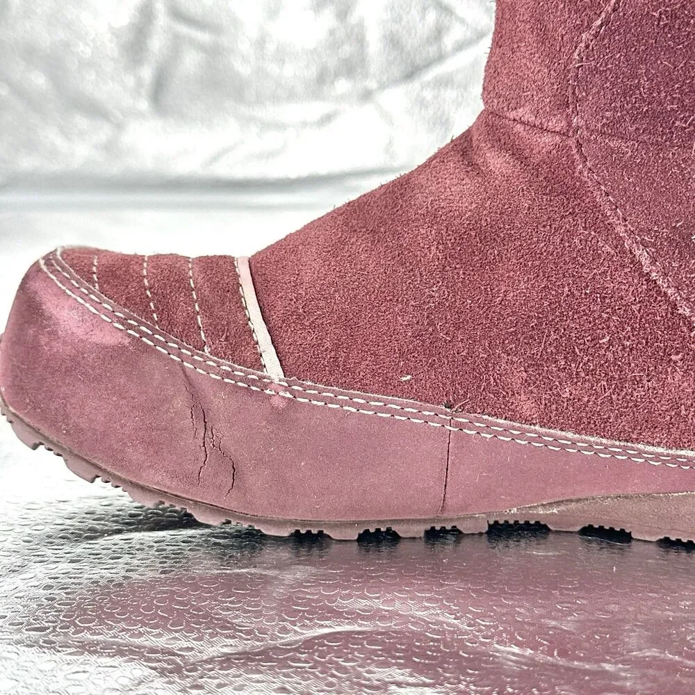 Sorel Suka II Shearling Boots Womens size 4 Pink Suede Non-slip Winter Boots